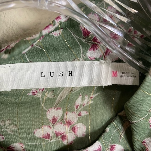 Lush Green Floral Maxi Dress - Picture 9 of 10